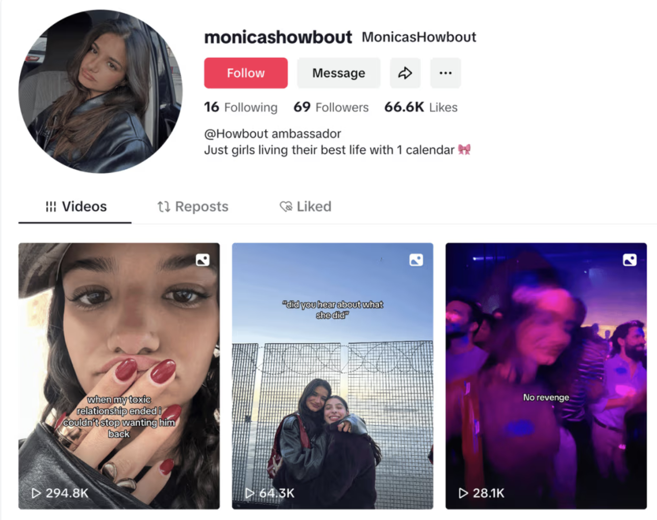 Viral TikTok account using AI-generated carousels showing millions of views and engagement